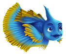 Blake, a fish friend from the Arya and Krishna adventures